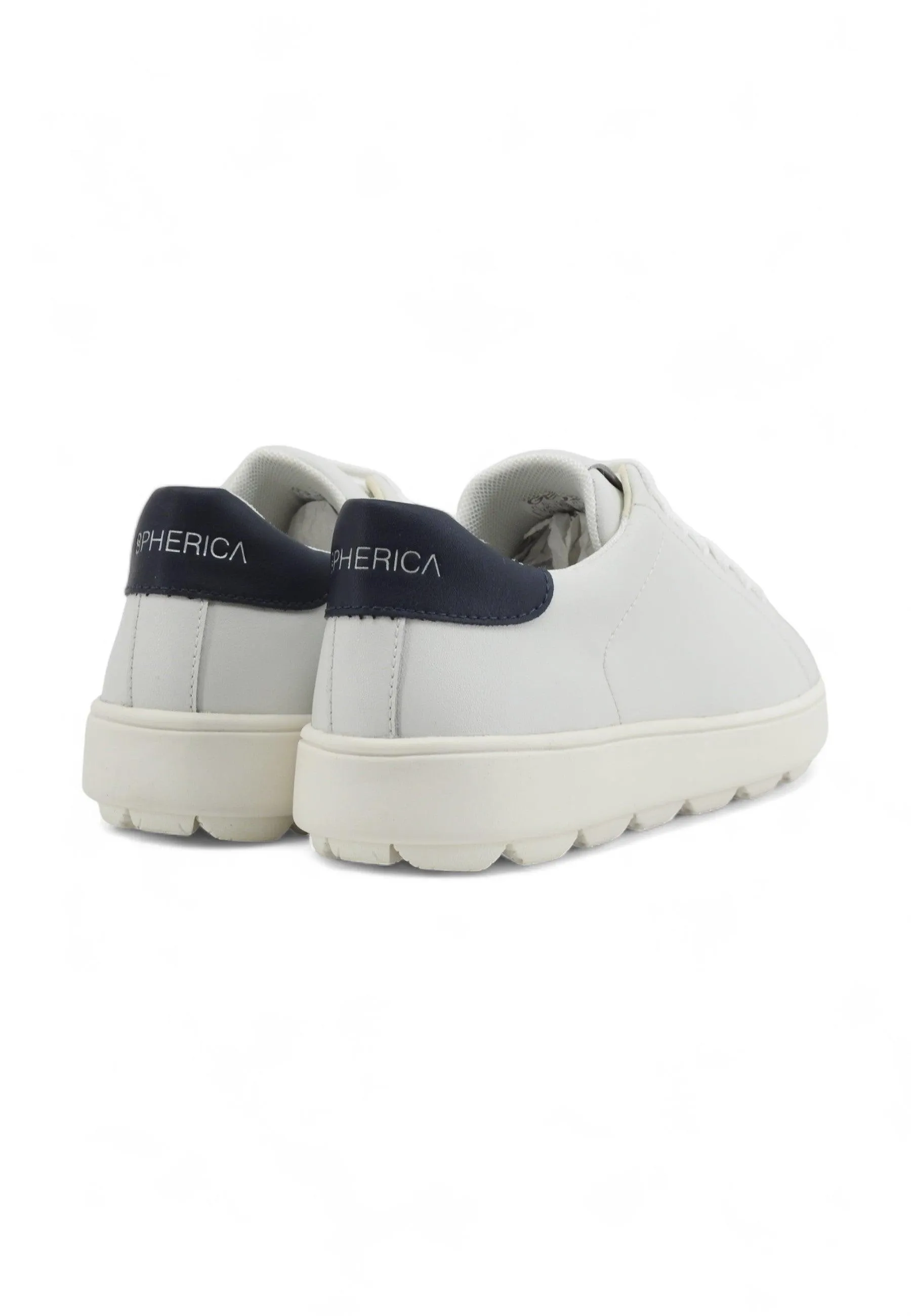 GEOX Spherica Sneaker Donna White Navy D45WEA09BBCC0899