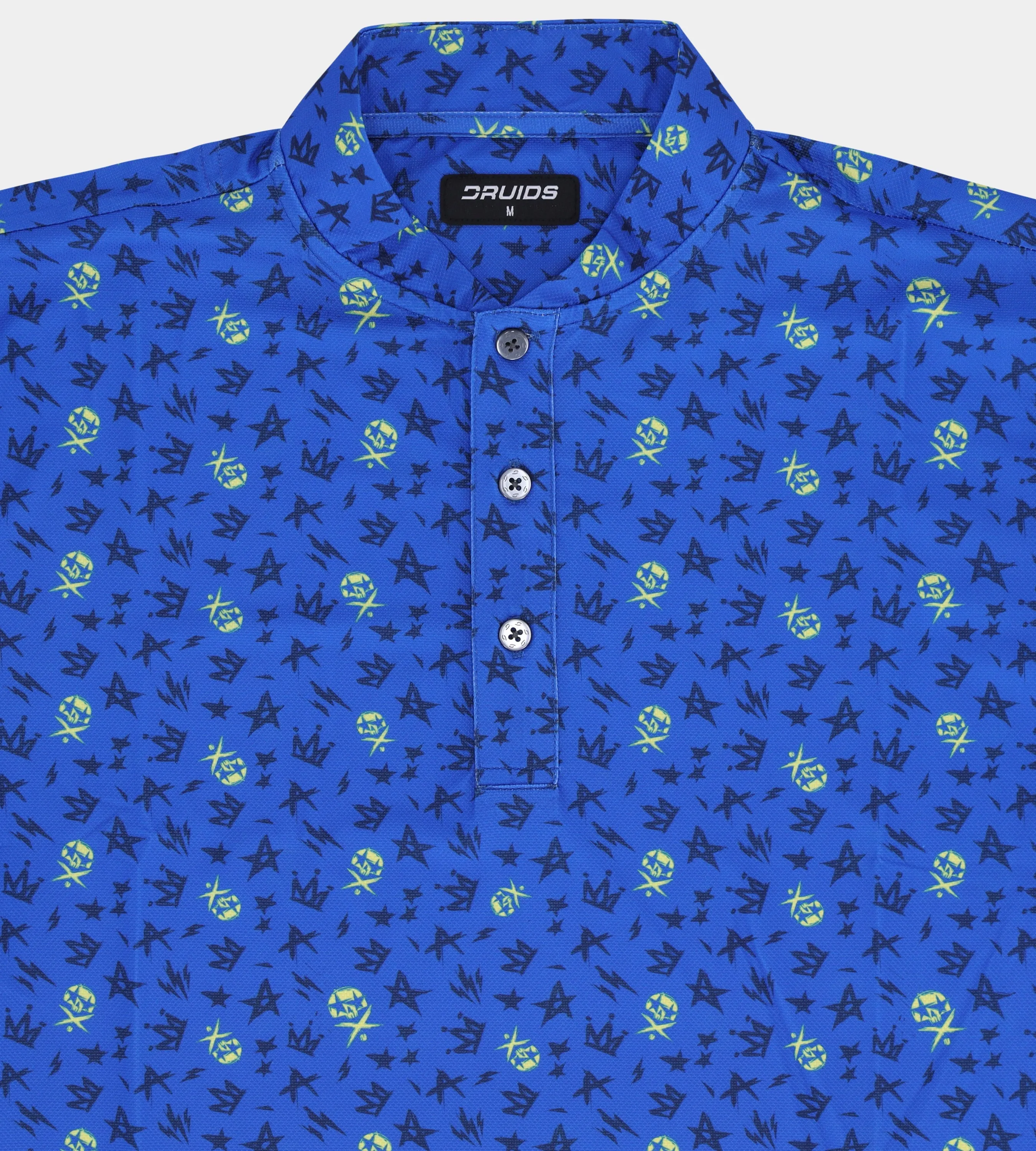 GRUNGE SKULLZ PRIME POLO - BLUE