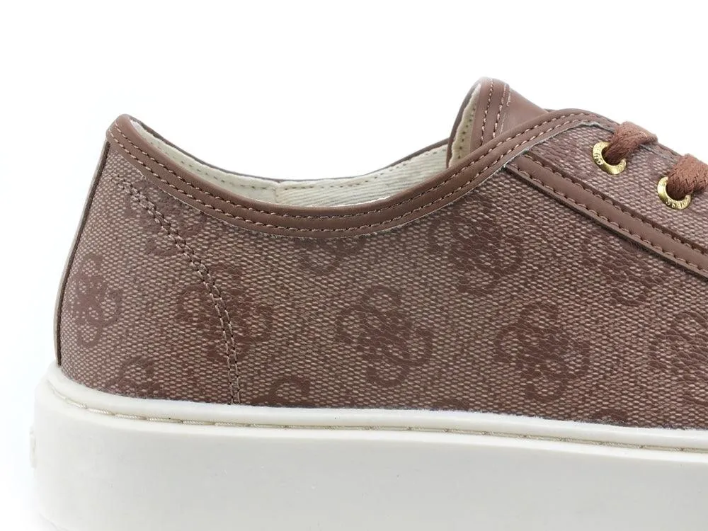 GUESS Sneaker Loghi Printed Beige Brown FM5VCUELE12