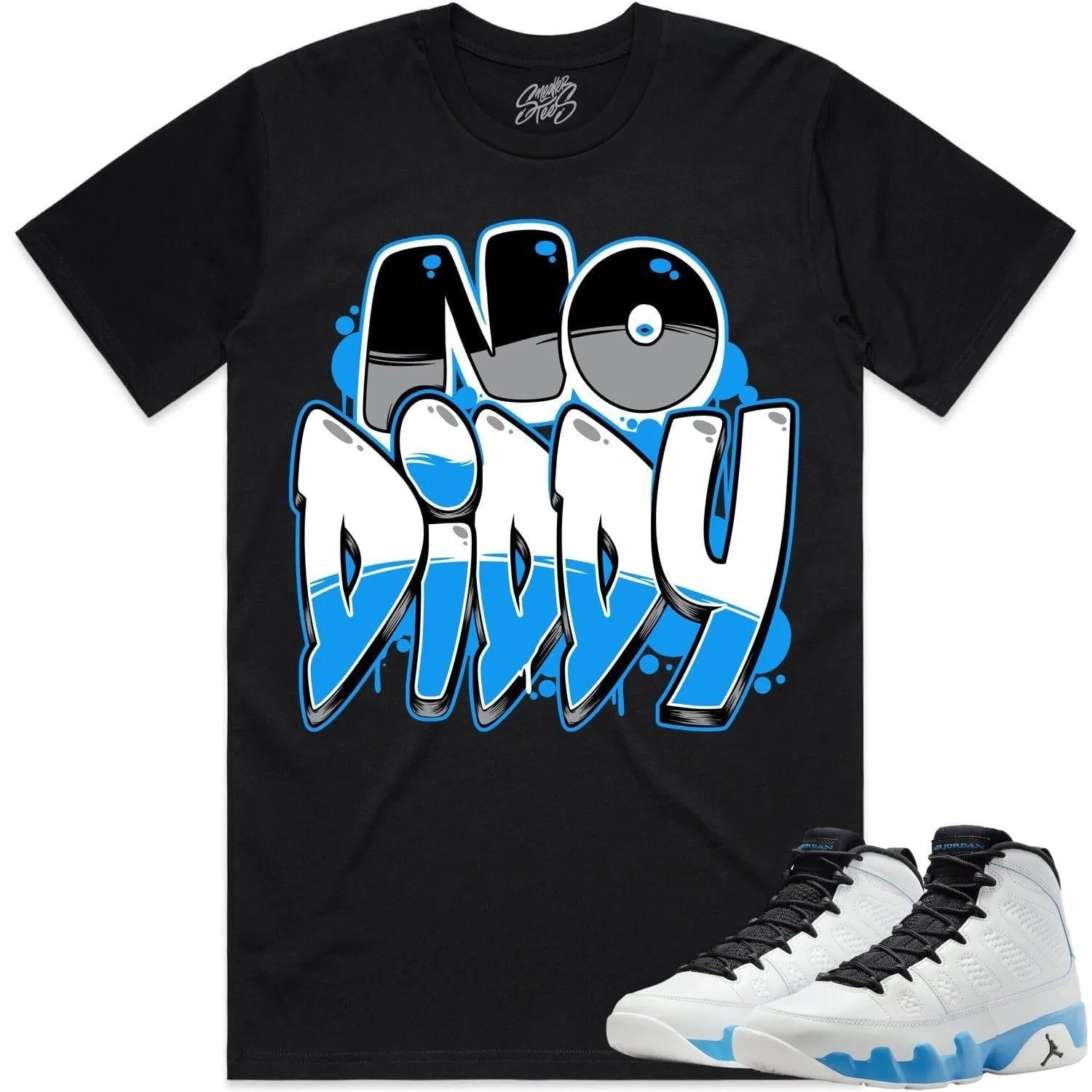 Jordan 9 Powder Blue 9s Shirt to Match - POWDER BLUE NODIDDY