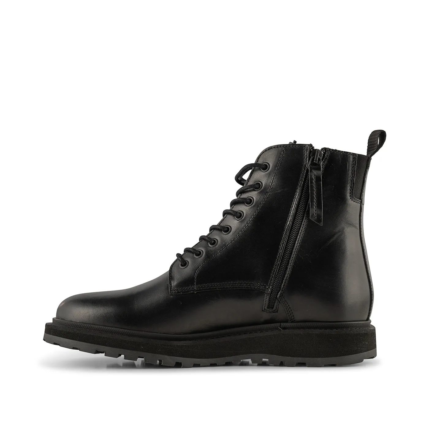 Kite lace-up leather - BLACK