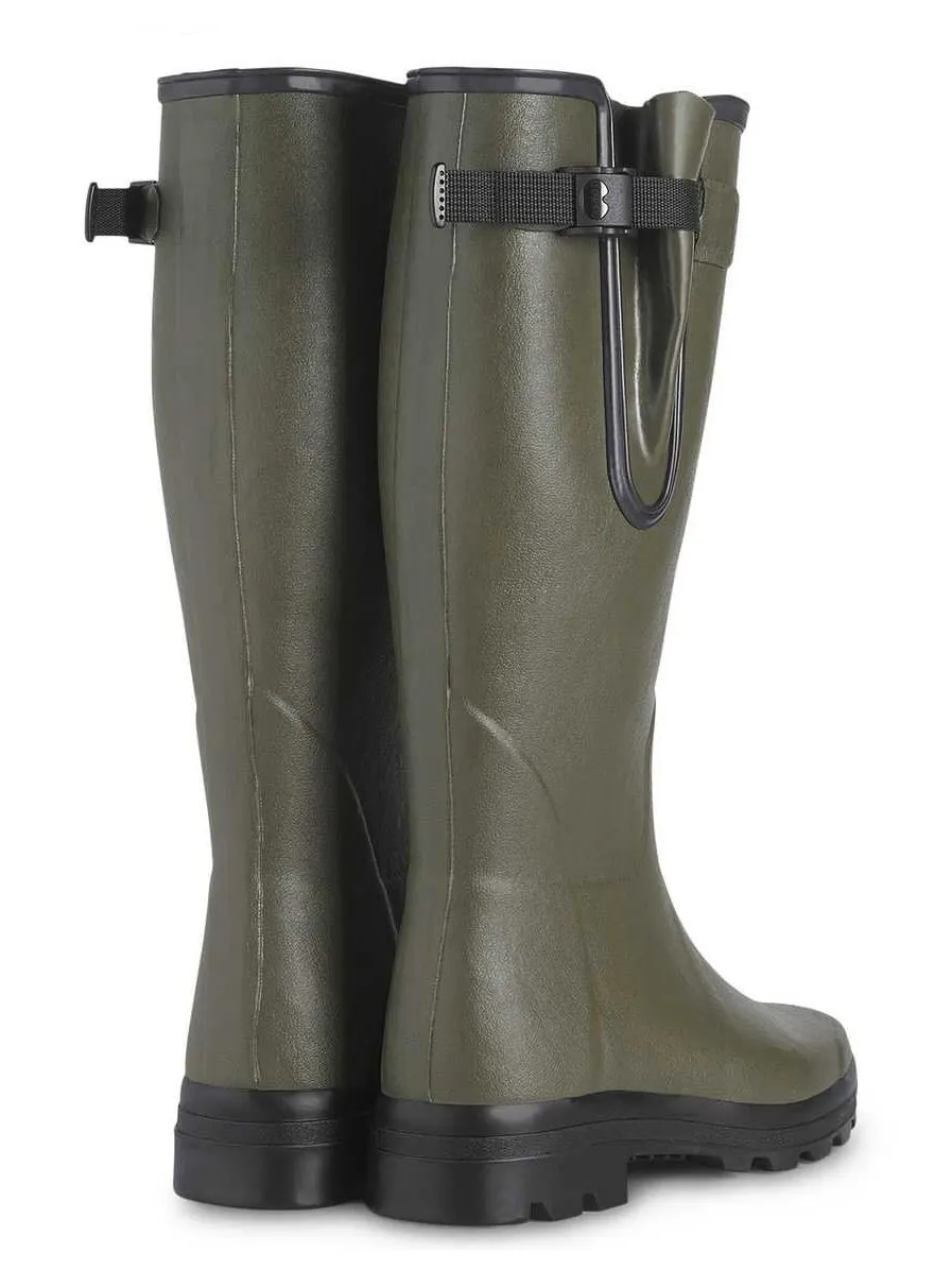 LE CHAMEAU Vierzon Boots - Mens Jersey Lined - Dark Green