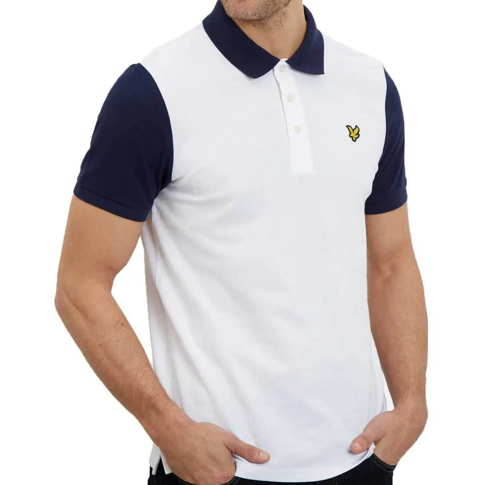 Lyle & Scott Mens Ringer Sleeve Polo Shirt - White SP1005V