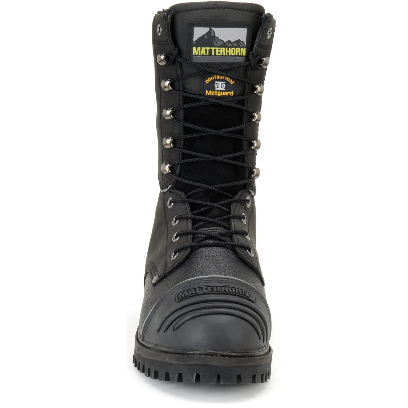 Matterhorn Men's Mulrooney 10" Stl Toe WP Metguard Work Boot Black- MT903