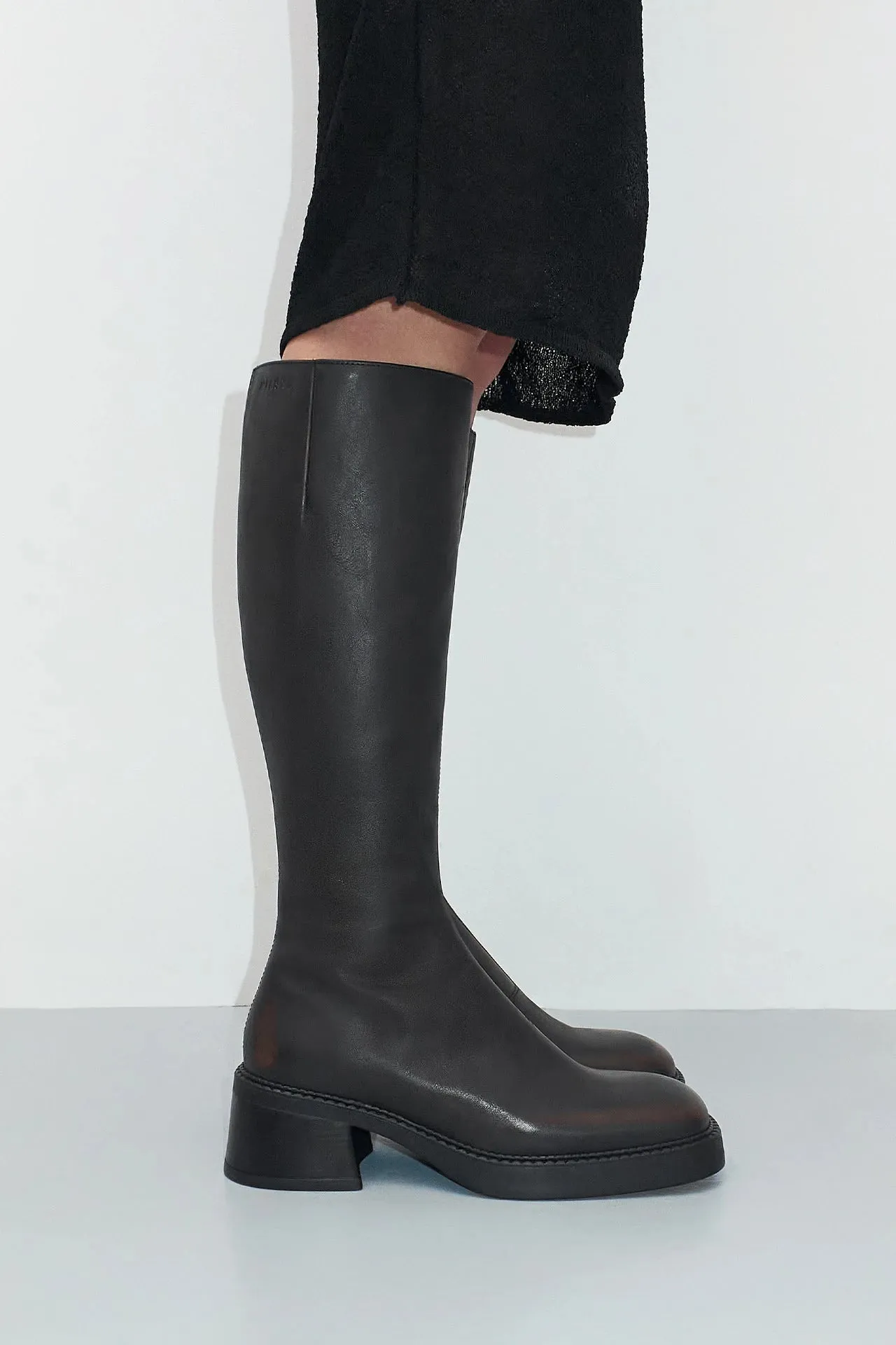 MIISTA YUMI BRUSHED BROWN BOOTS