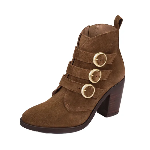 Nassima Women's Tours 005 Brown Suede