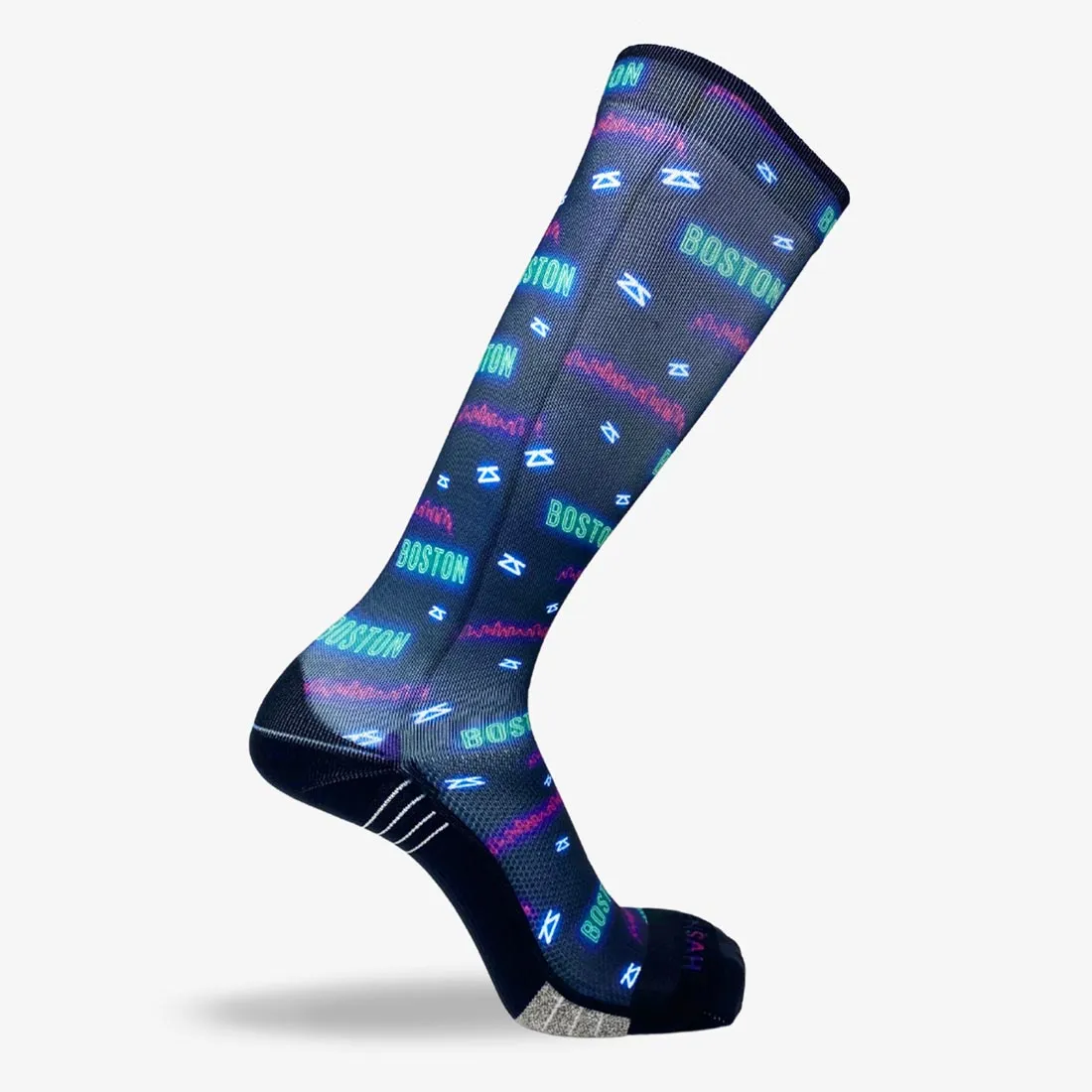 Neon Boston Compression Socks (Knee-High)