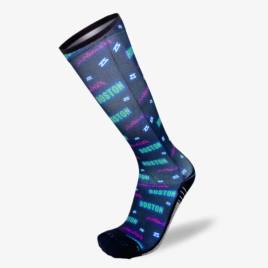 Neon Boston Compression Socks (Knee-High)