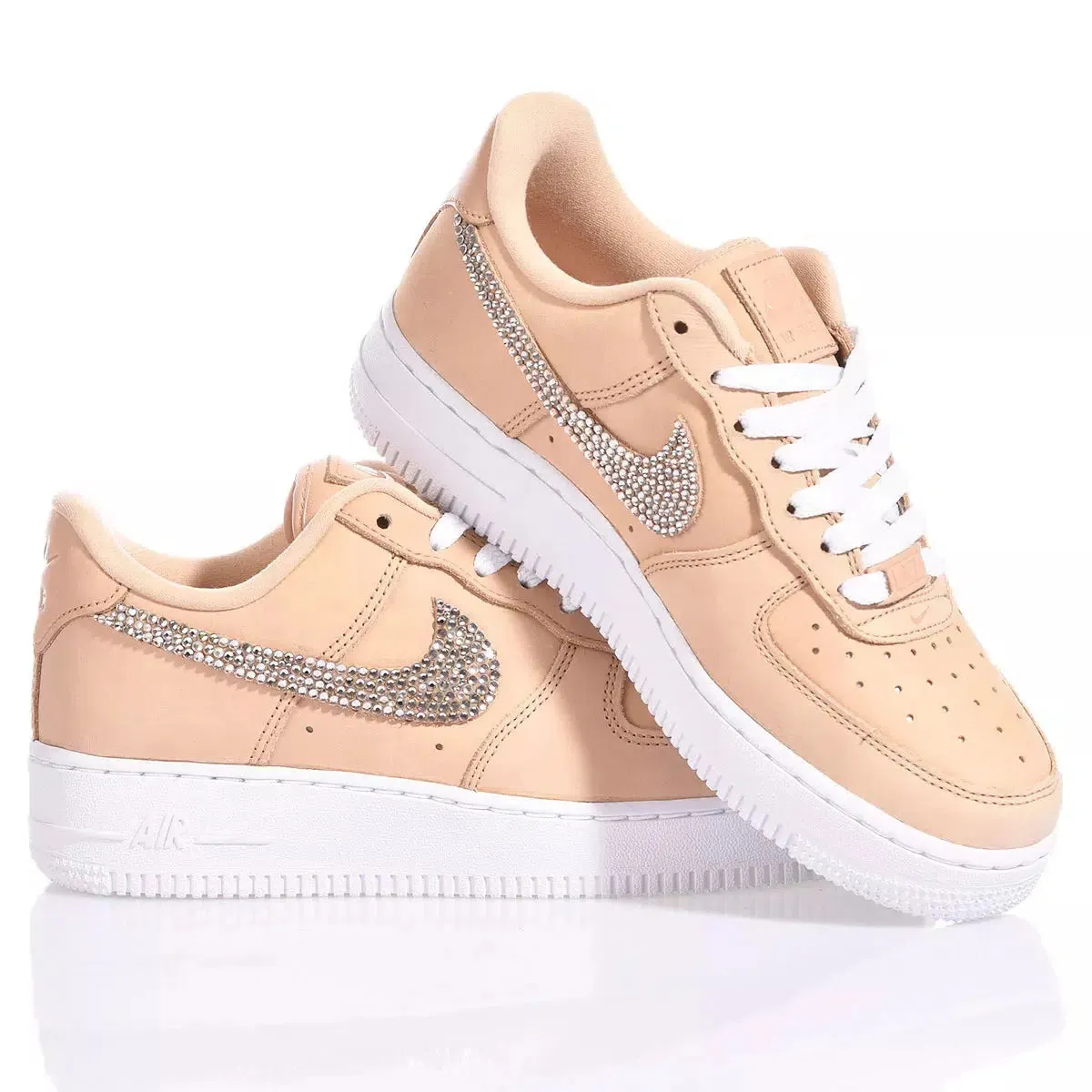 Nike Air Force 1 Swarovski Cream (Custom Sneaker)