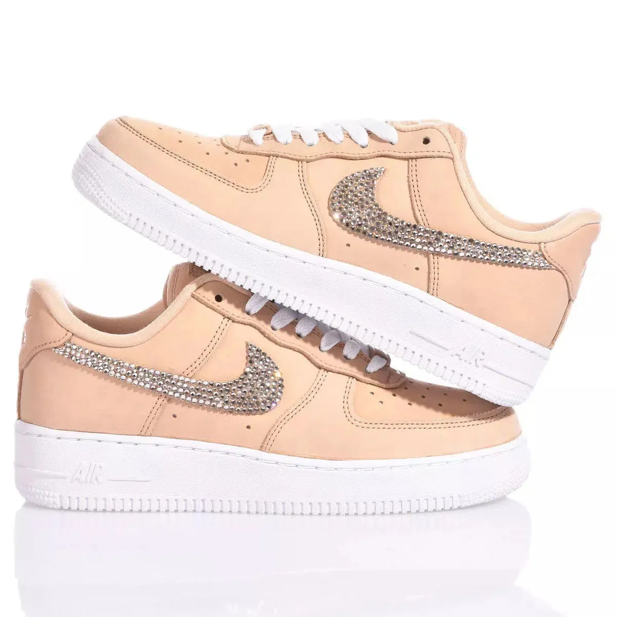 Nike Air Force 1 Swarovski Cream (Custom Sneaker)