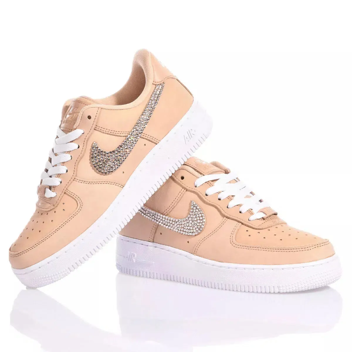 Nike Air Force 1 Swarovski Cream (Custom Sneaker)