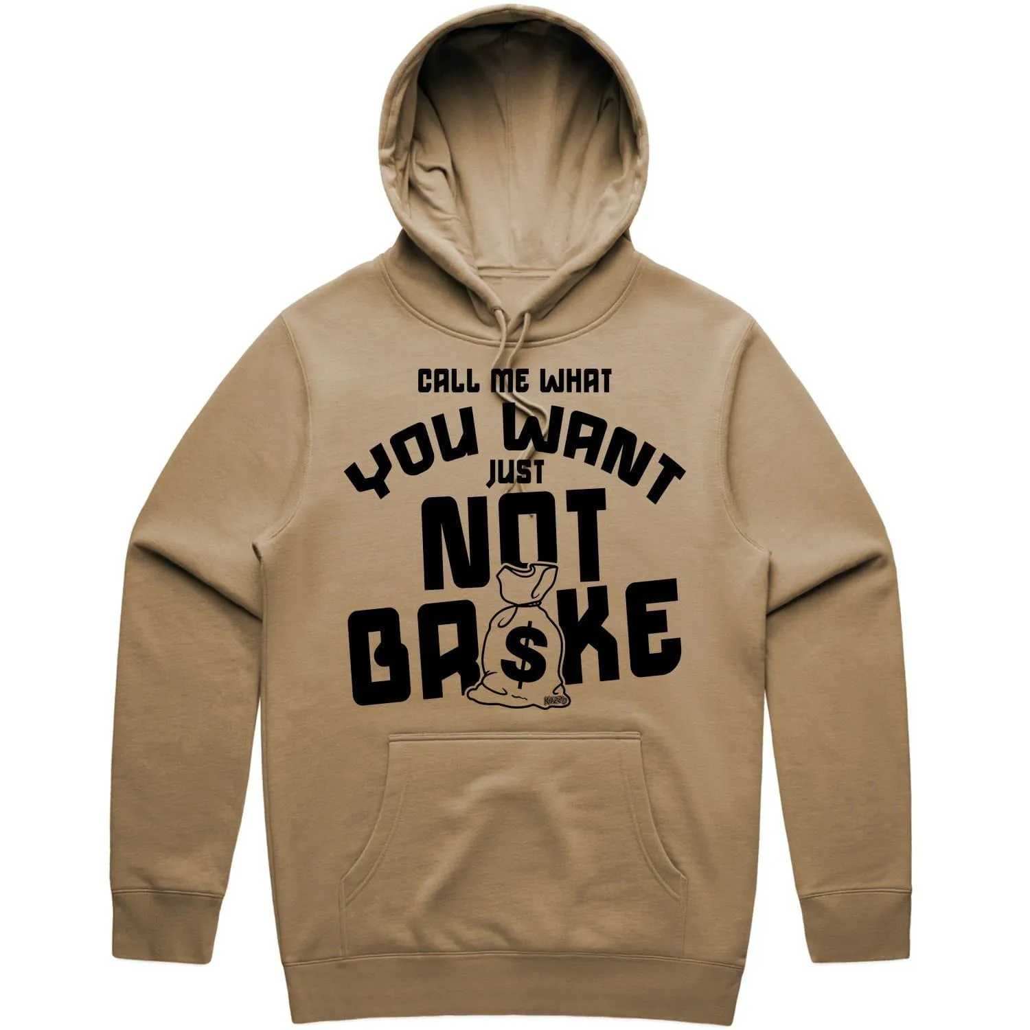 NOT BROKE - Brown Kelp Sneaker Hoodie