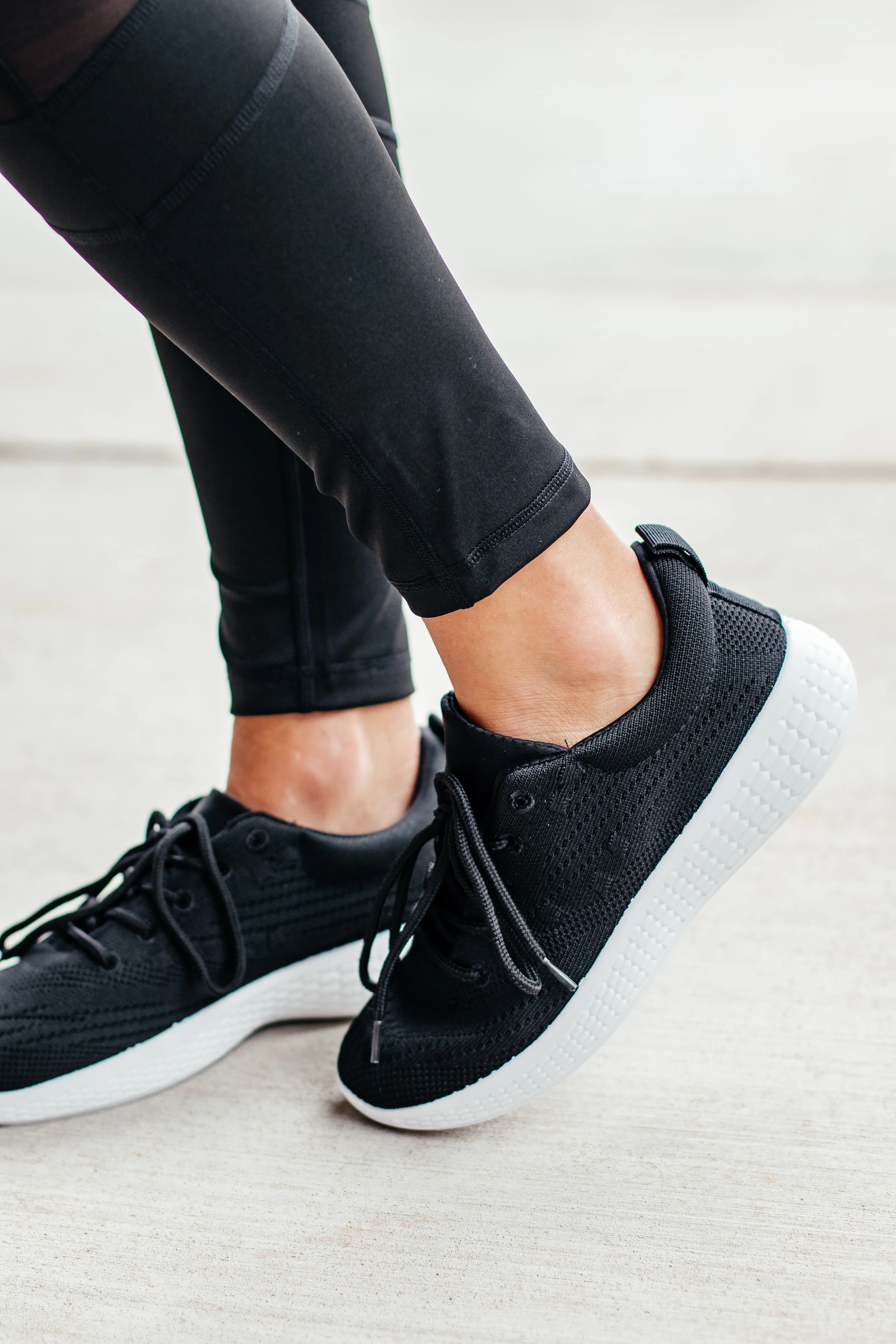 Pamier Black Fly Knit Sneaker