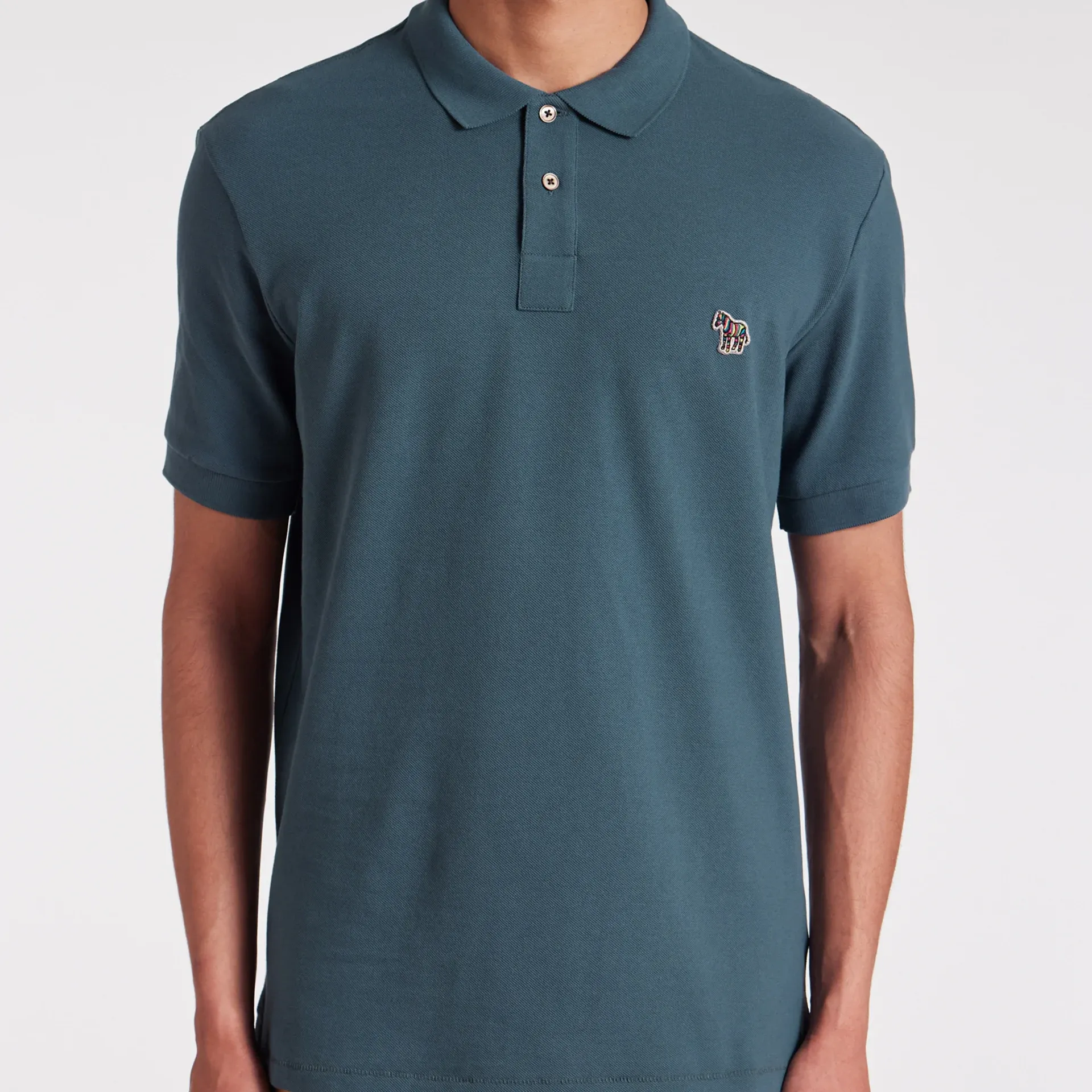 Paul Smith Zebra Polo Shirt Blue