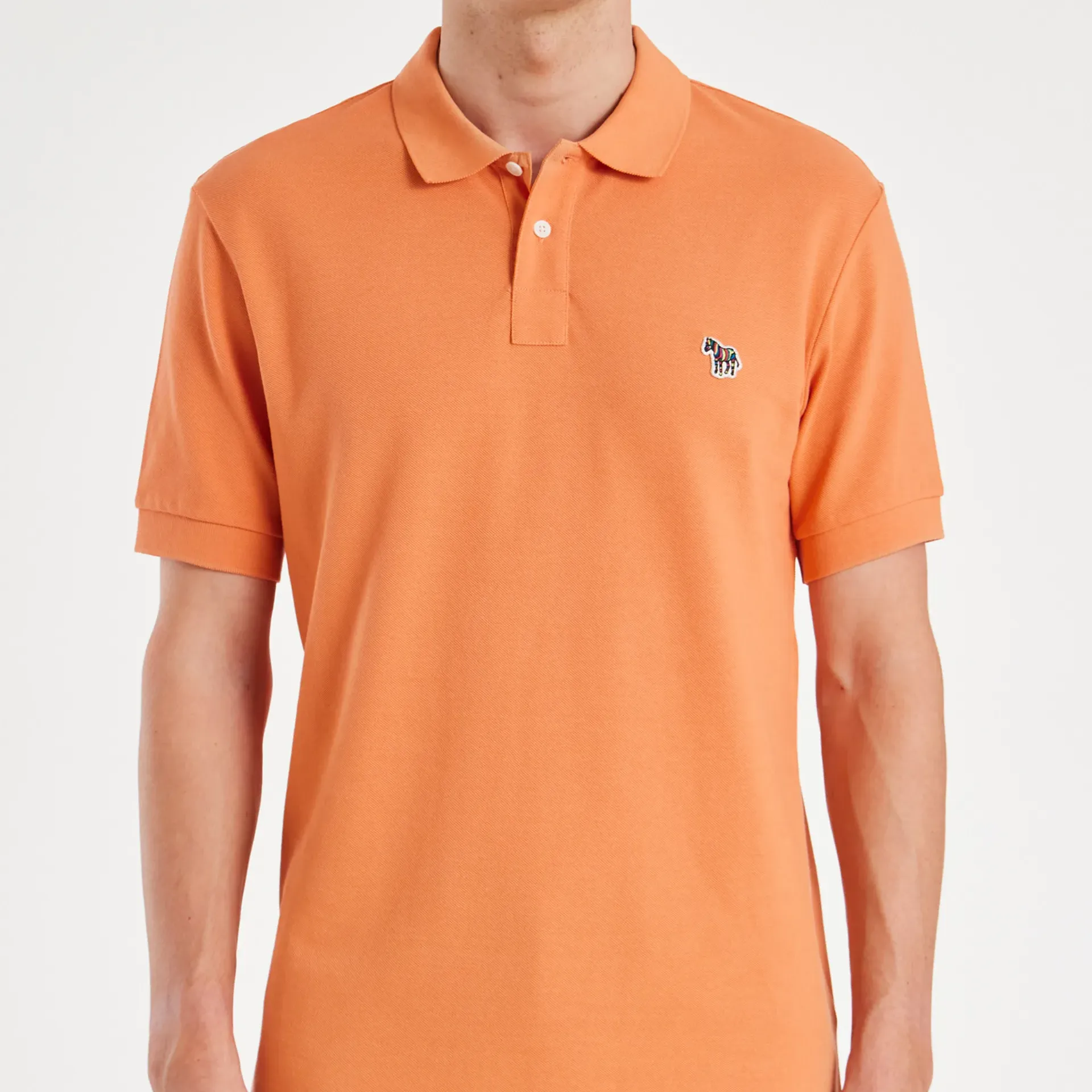 Paul Smith Zebra Polo Shirt Orange