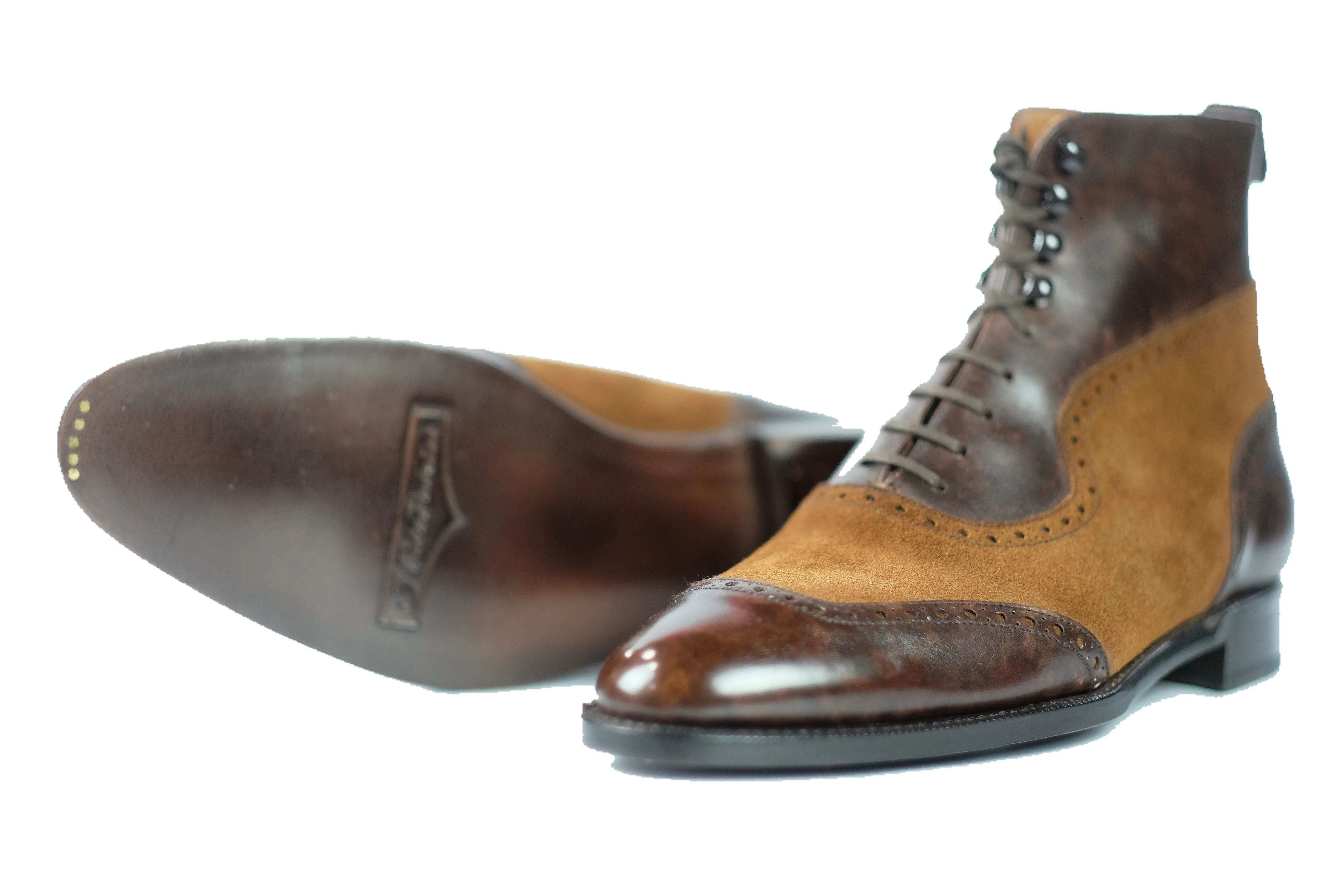 Pinehurst - MTO - Dark Brown Marble Patina / Snuff Suede - TMG Last - Single Leather Sole