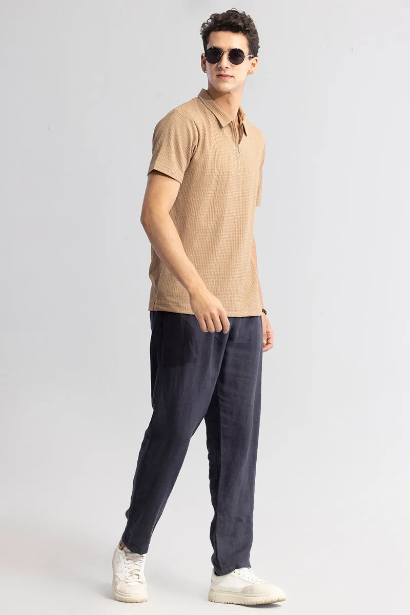 Pinnacle Beige Polo T-Shirt