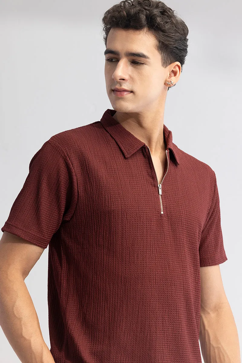 Pinnacle Maroon Polo T-Shirt