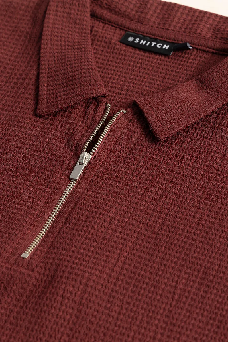 Pinnacle Maroon Polo T-Shirt