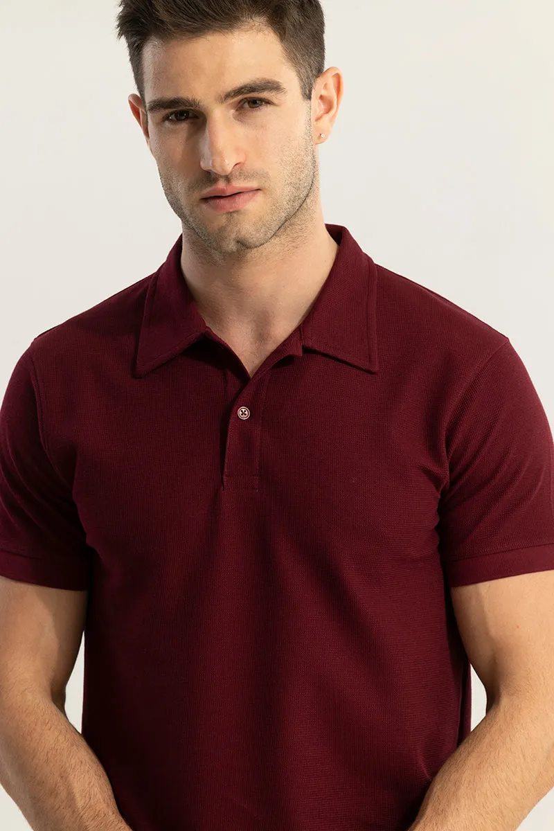 Pixicle Maroon Polo T-Shirt