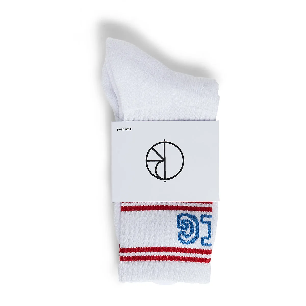 Polar Skate Co. Big Boy Socks White/Blue/Red