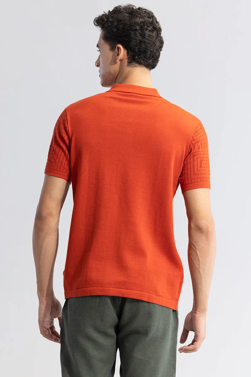 Puzzle Orange Polo T-Shirt