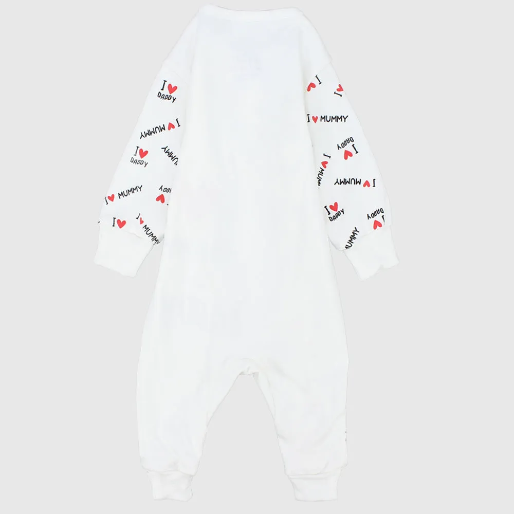 "I Love Mommy & Daddy" Long-Sleeved Baby Footie