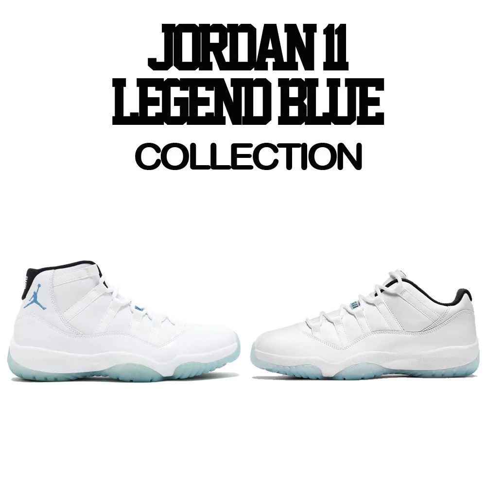 Retro 11 Legend Blue Shirt - Sneaker Addict - White