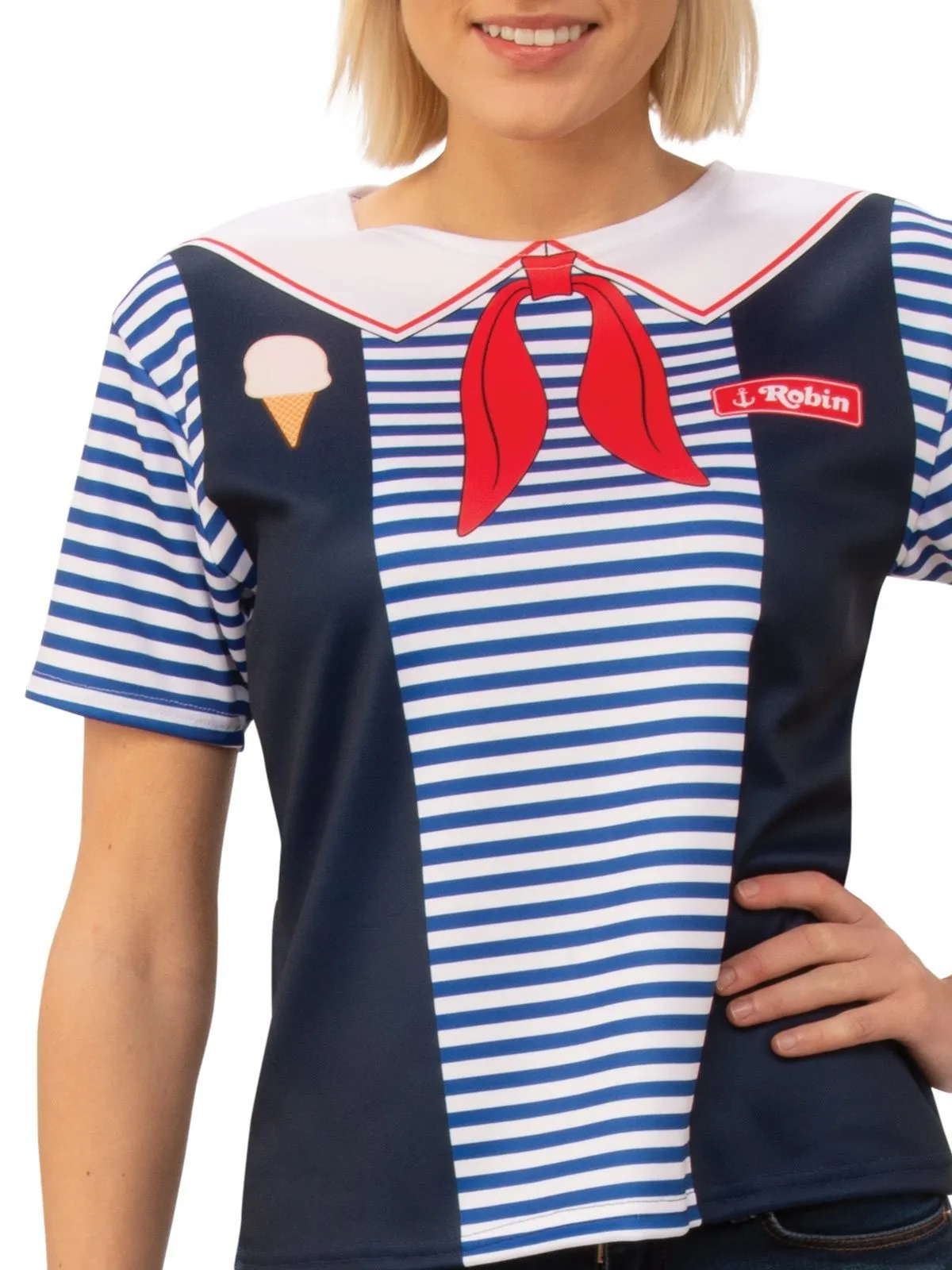 Robin 'Scoops Ahoy Uniform' Costume for Adults - Netflix Stranger Things