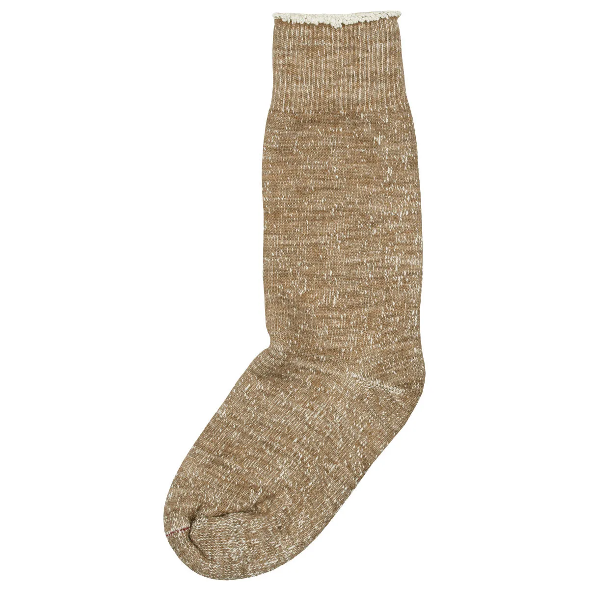 RoToTo - Double Face Merino Cotton Crew Socks - Camel