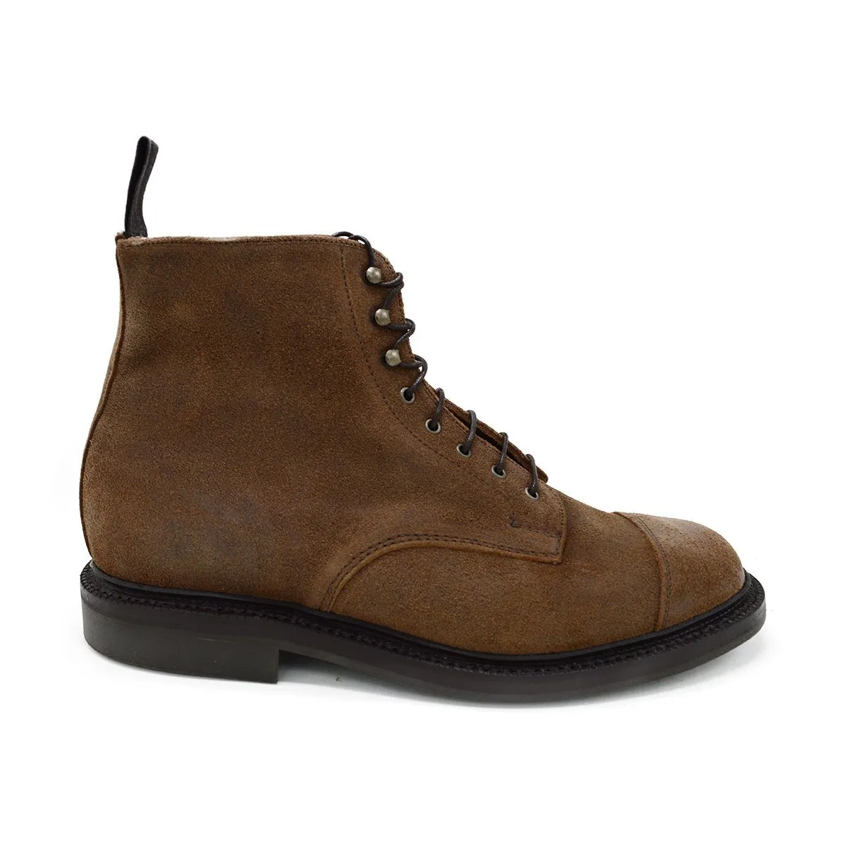 Waxy Suede Toe Cap Boot by Sanders Craig - Snuff Color