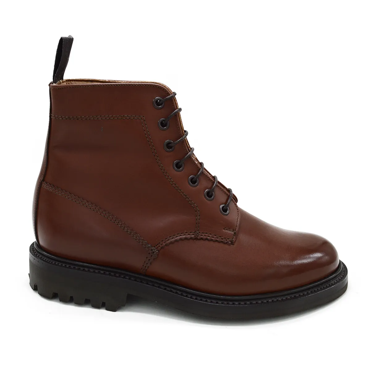 Sanders Kelso- Brown Leather Derby Boot