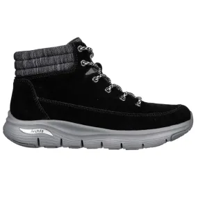 Skechers Womens Arch Fit Smooth Comfy Chill Water-Repellent Boots, Black - 167373/BLK