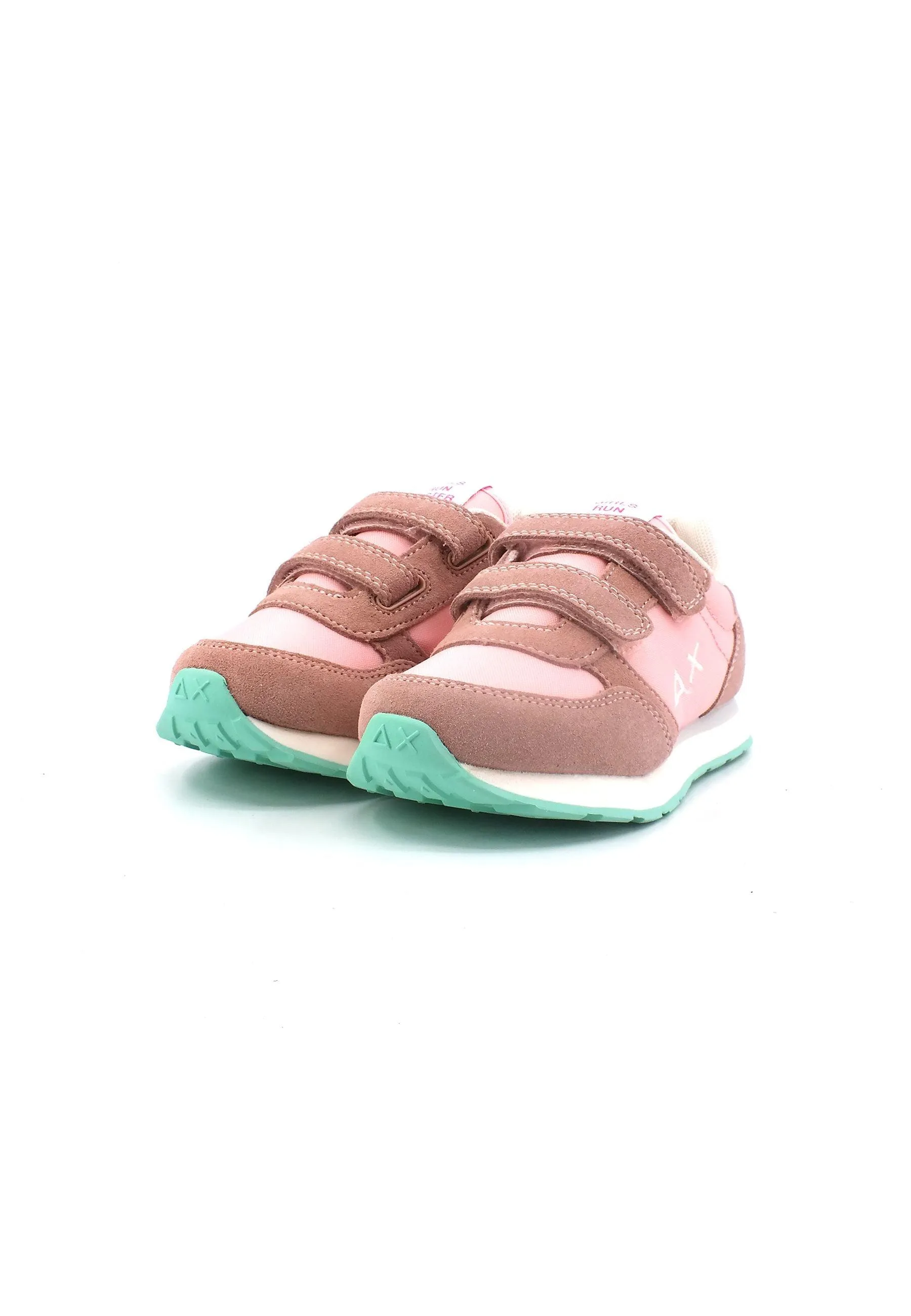 SUN68 Ally Solid Nylon Sneaker Bambino Rosa Z33401B