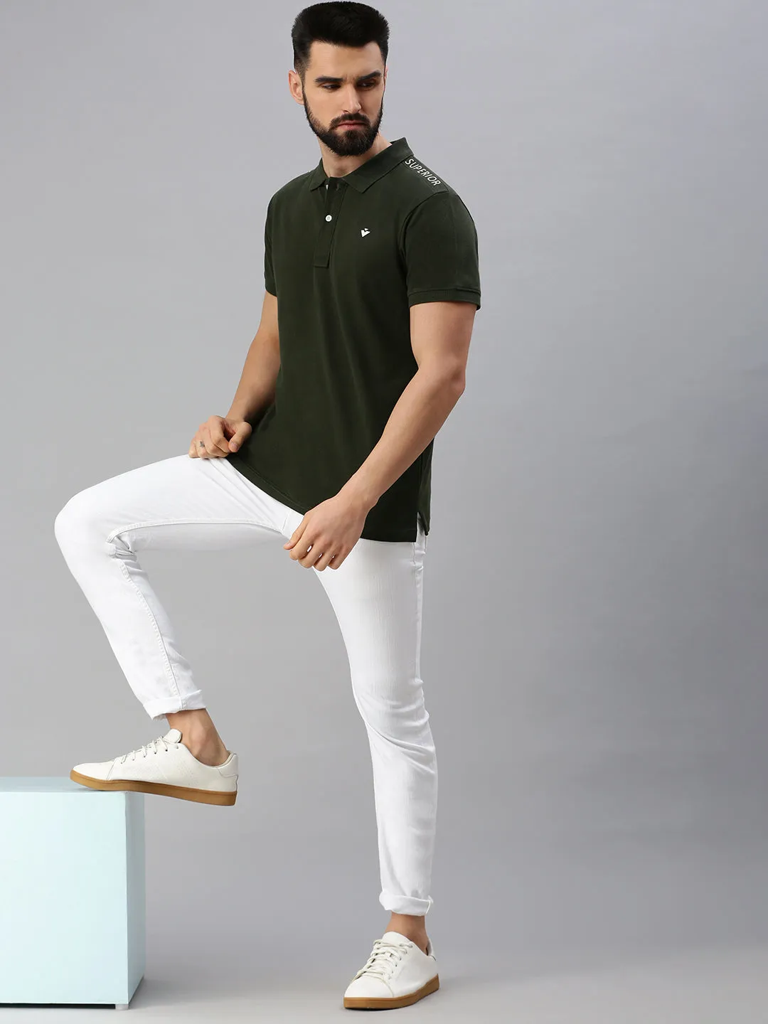 Superior Olive Polo Tshirt