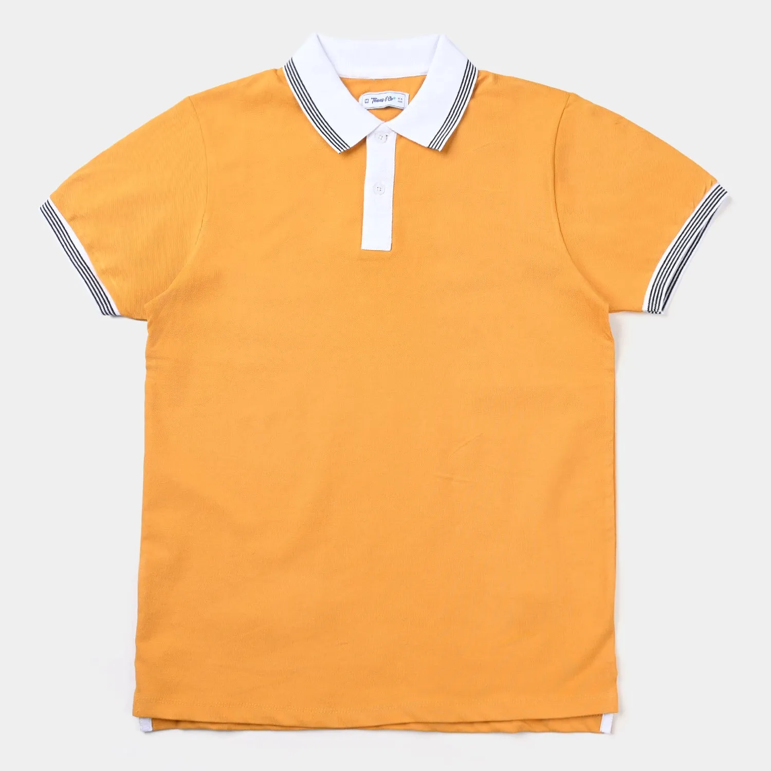 Teens Boys Lycra Pique Basic Polo-Autumn Bliss