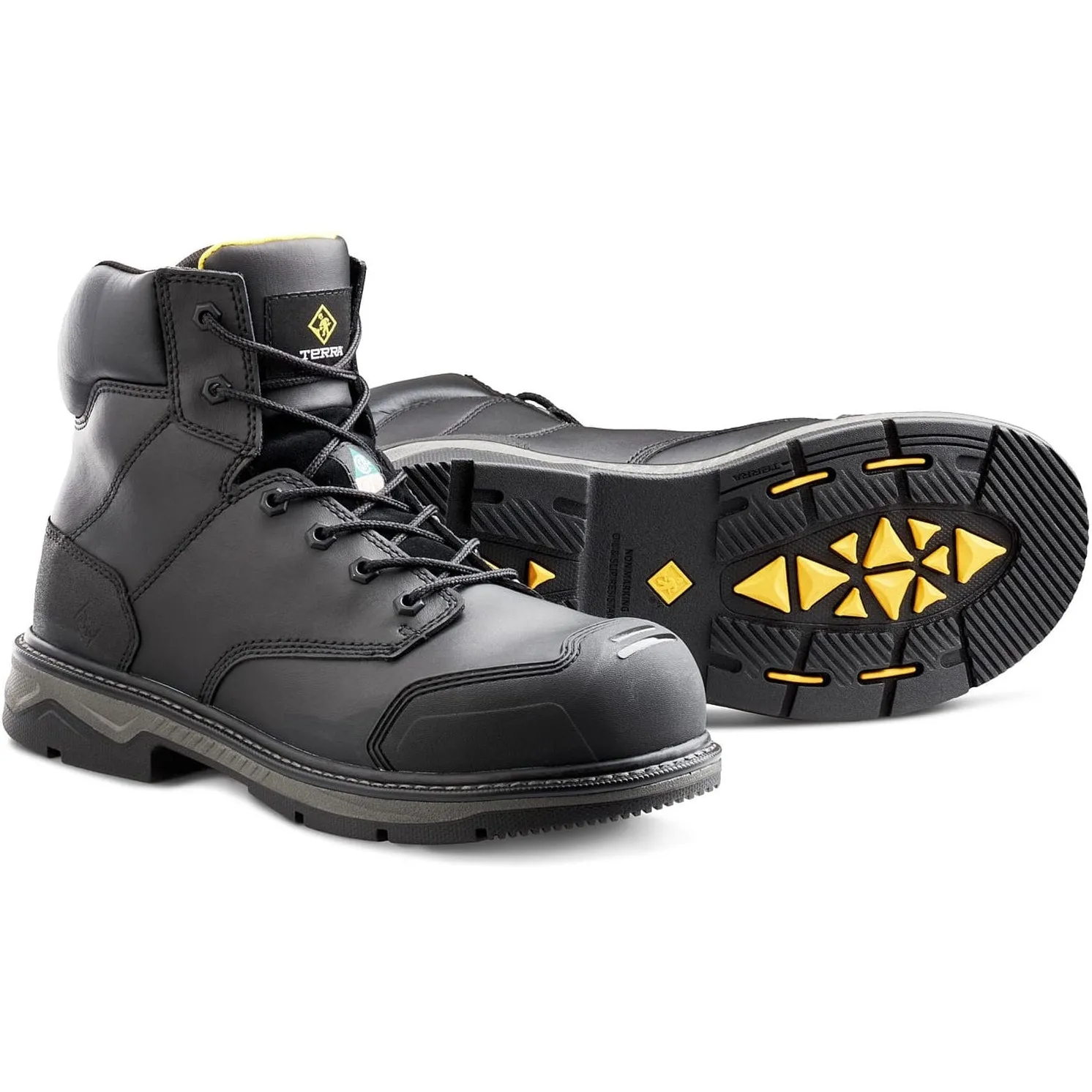 Terra Men's Patton 6" AT Waterproof Safety Work Boot -Black- 4NS6BK