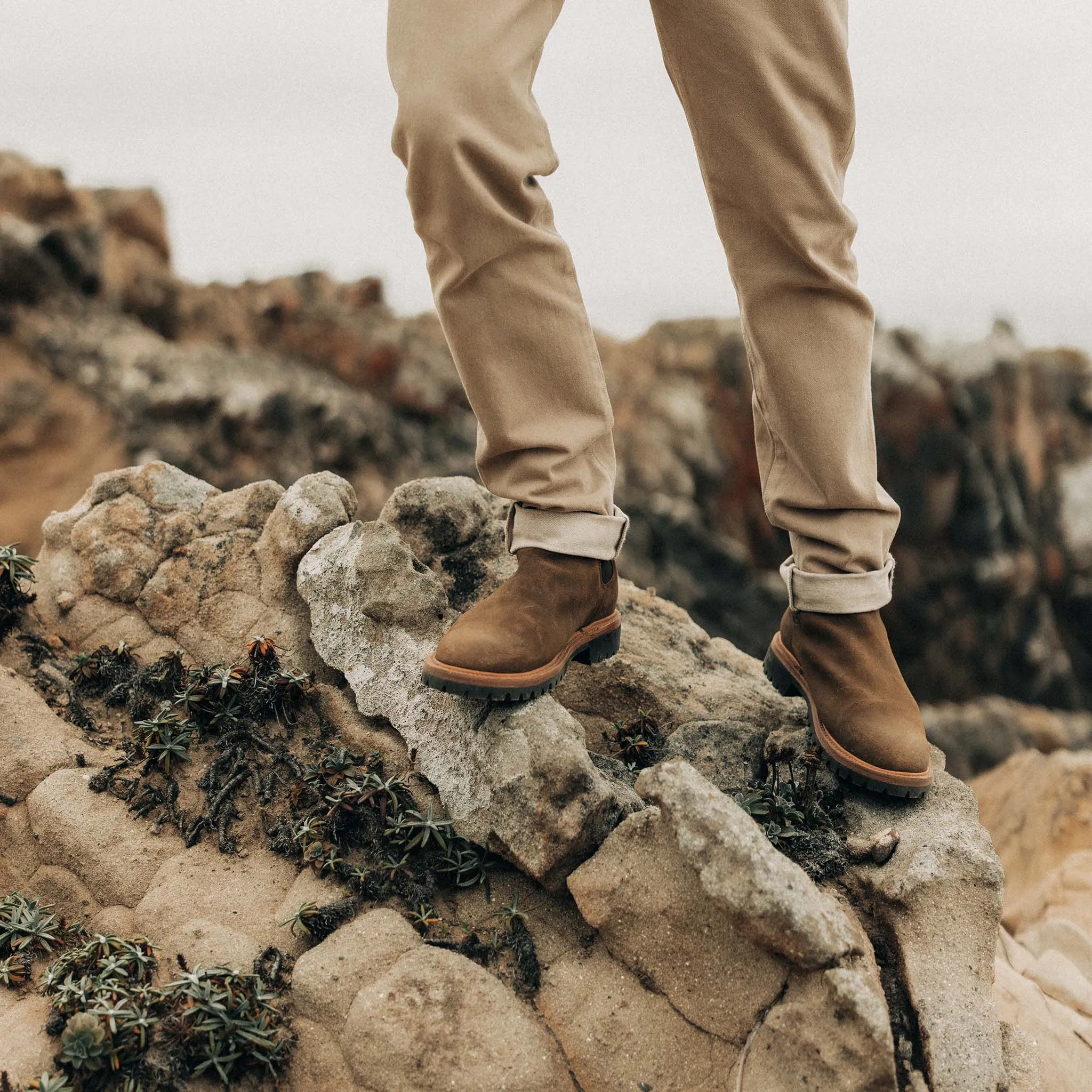 The Ranch Boot in Golden Brown Waxed Suede