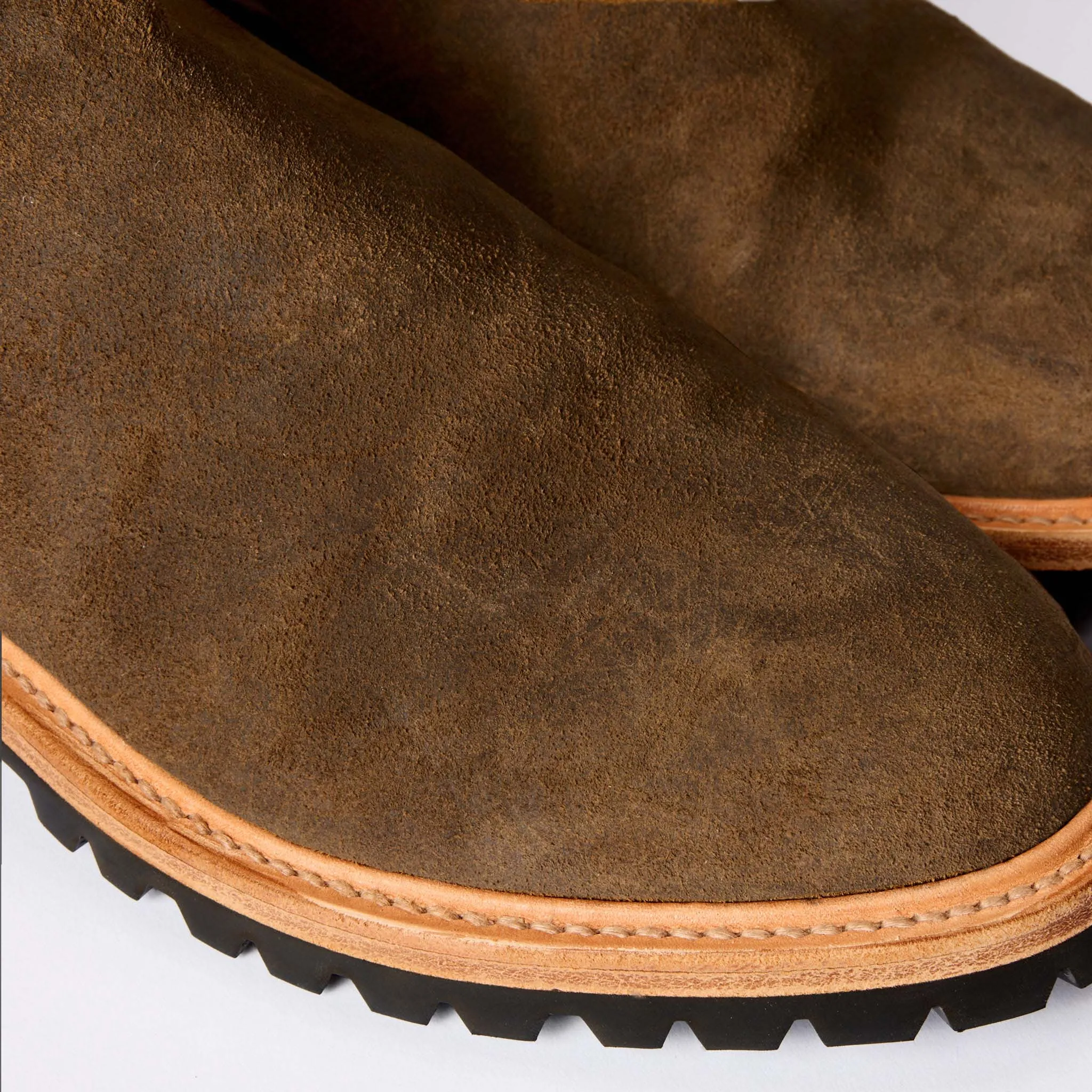 The Ranch Boot in Golden Brown Waxed Suede