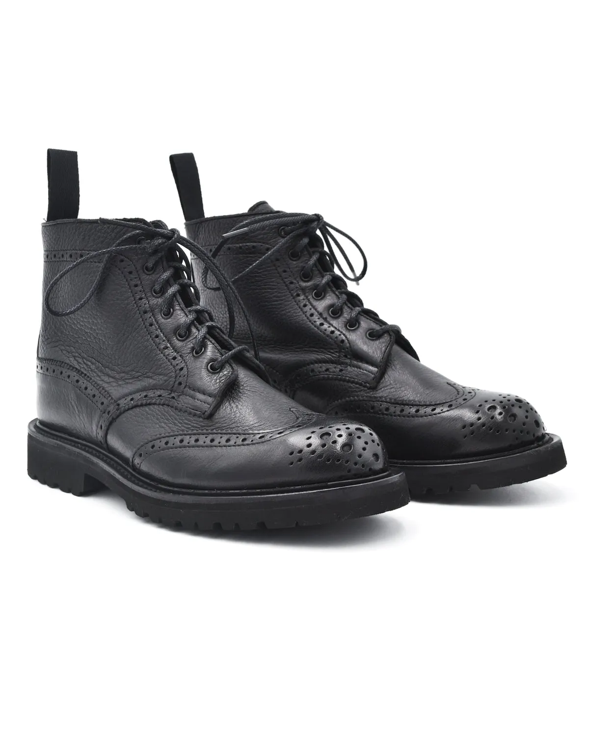 Trickers Stephy Black Brogue Boot