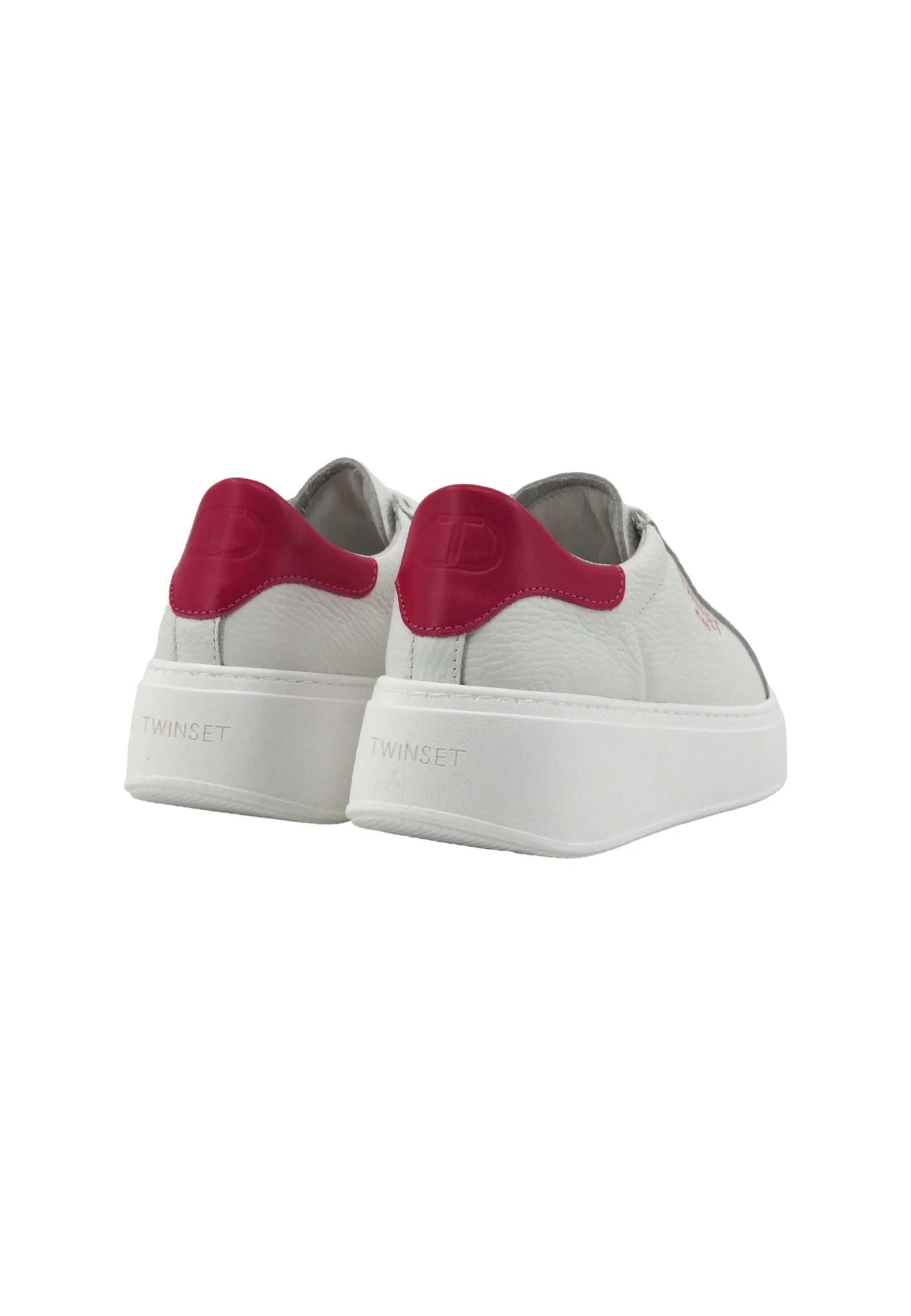 TWINSET Sneaker Donna Bianco Bright Rose 241TC050