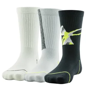 Under Armour Boys' Phenom Crew Socks - 3 Pack