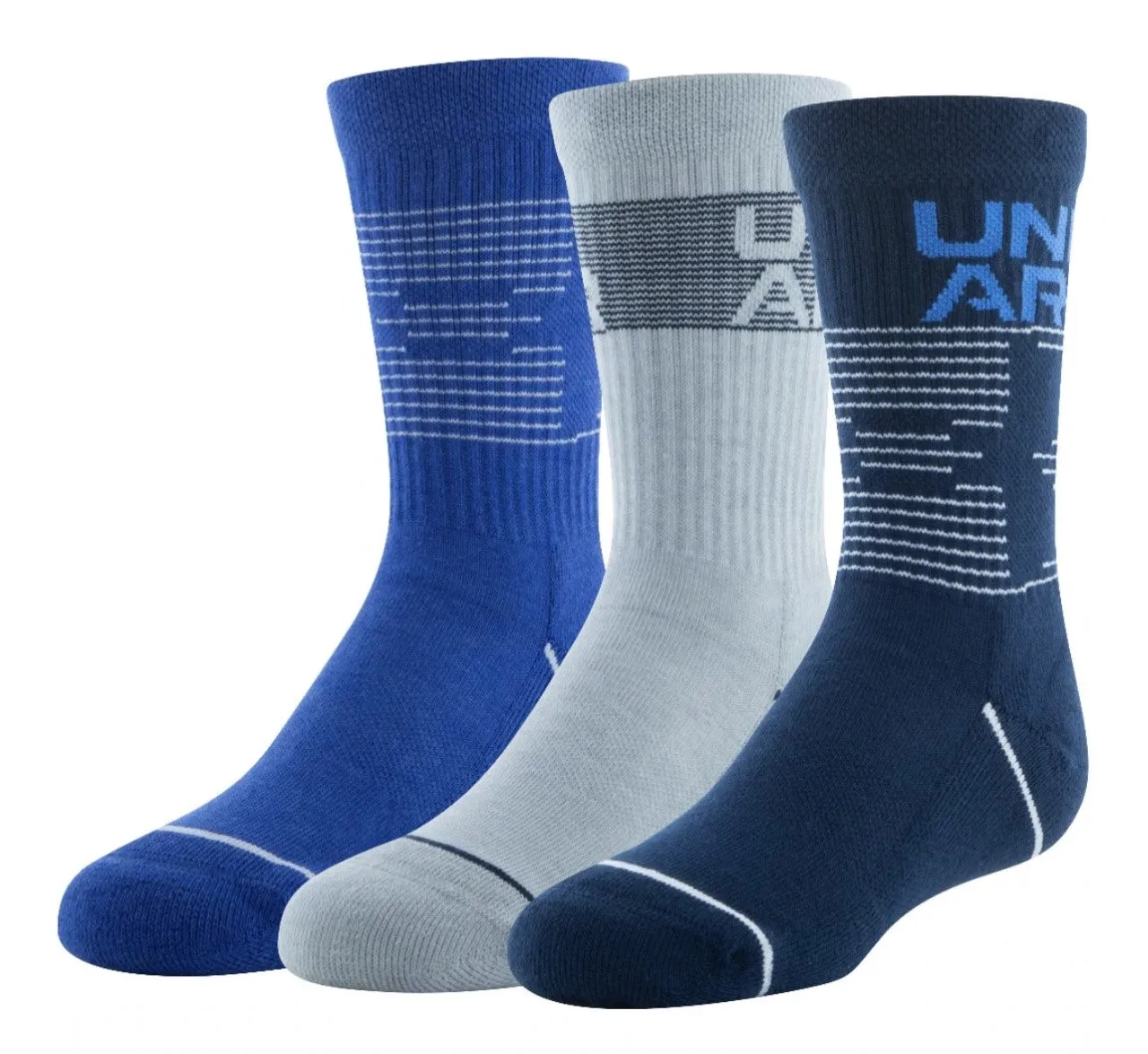 Under Armour Boys' Phenom Crew Socks - 3 Pack