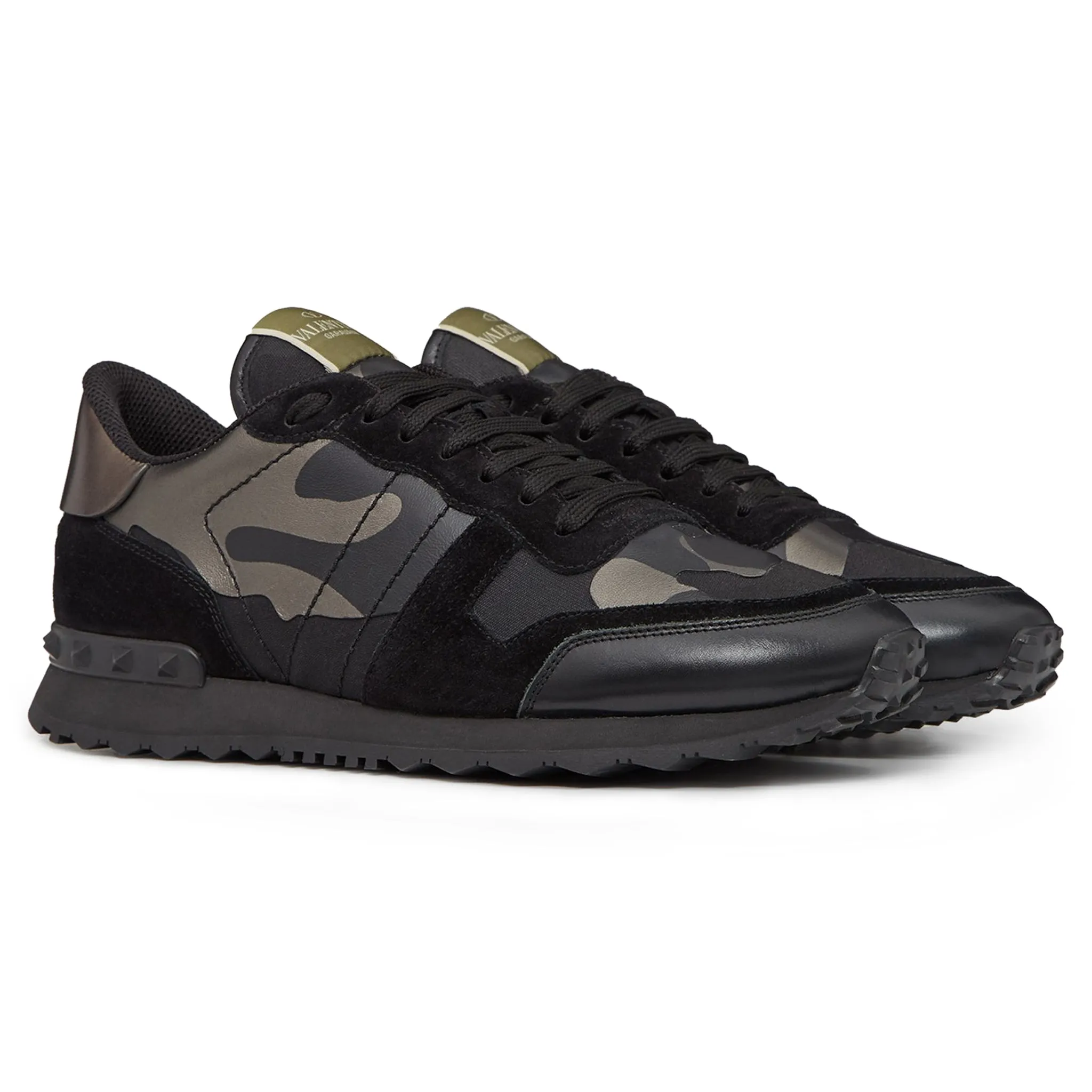 Valentino Rockrunner Sneaker Black Bronze Camouflage