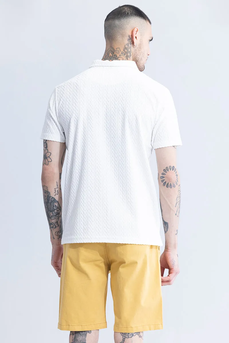 Verti-Zip White T-Shirt