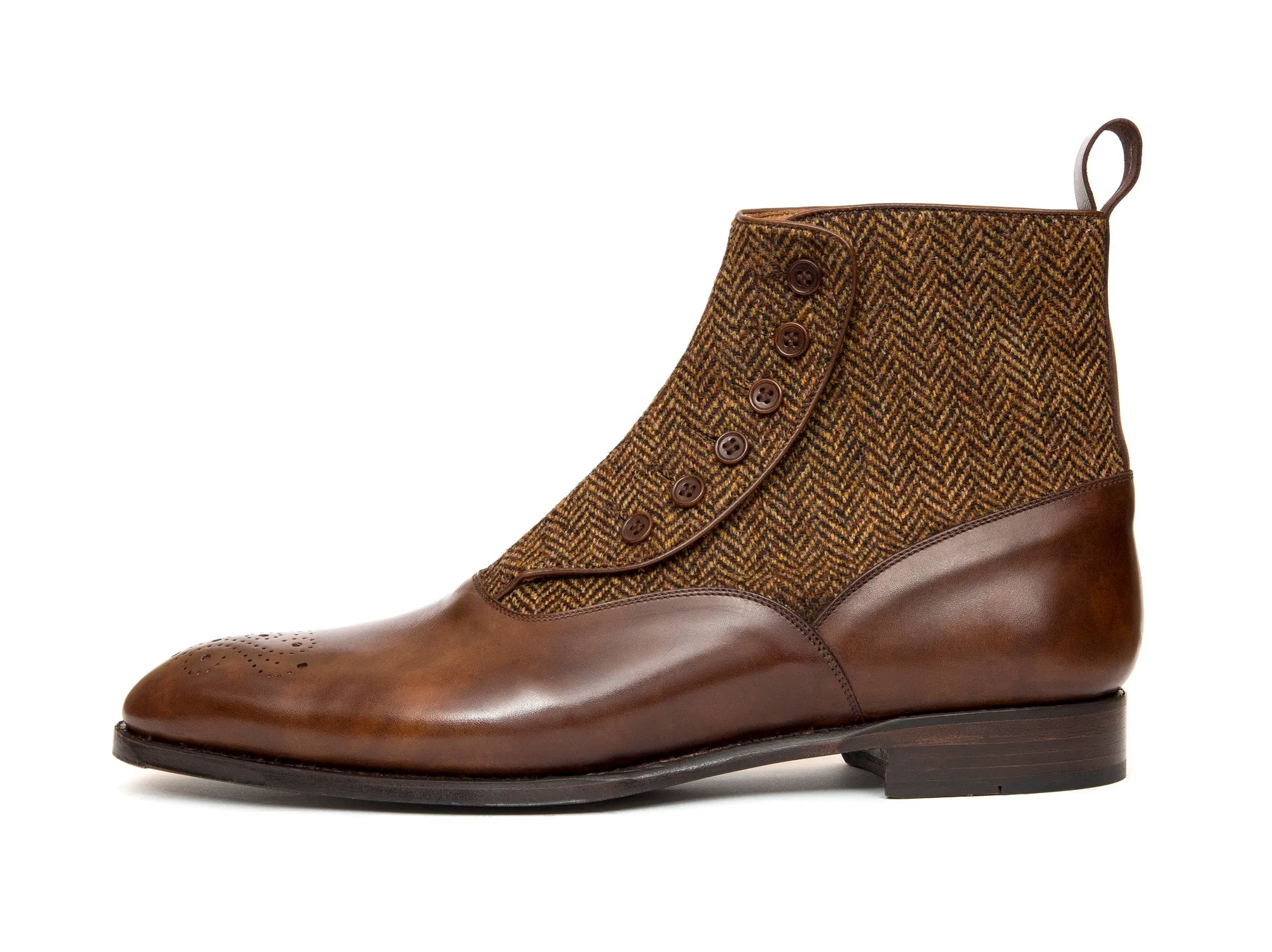 Westlake - MTO - Copper Museum Calf / Gold Tweed - NGT Last - Single Leather Sole