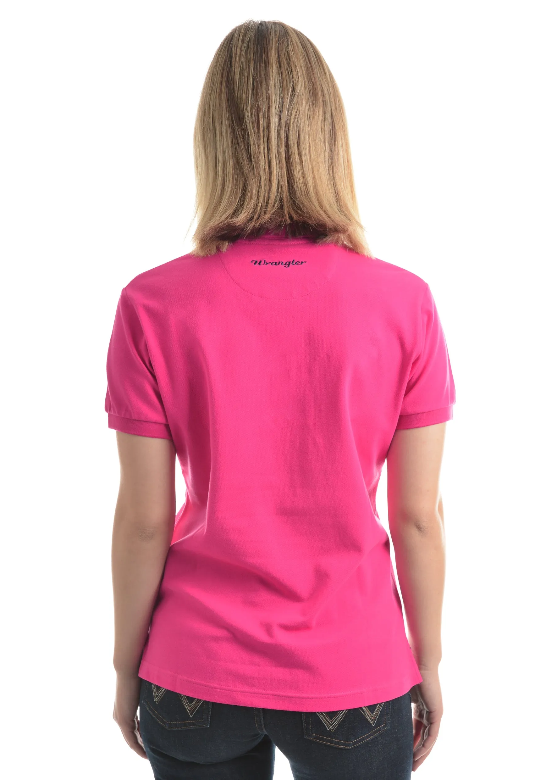 Women's Wrangler Tina Shortsleeve Polo - Fuschia